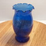 Lot B8 Indiana Glass Blue Vase
