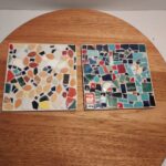 Lot A9 Vintage Mid Century Mosaic Trivets